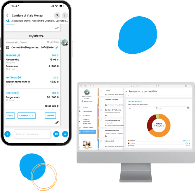 Make daily reports and control costs